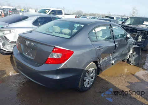 2012 Honda Civic Lx from USA, damaged, VIN 19XFB2F58CE031348